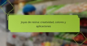 Joyas de resina: creatividad, colores y aplicaciones