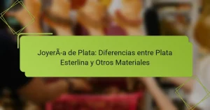 Joyería de Plata: Diferencias entre Plata Esterlina y Otros Materiales